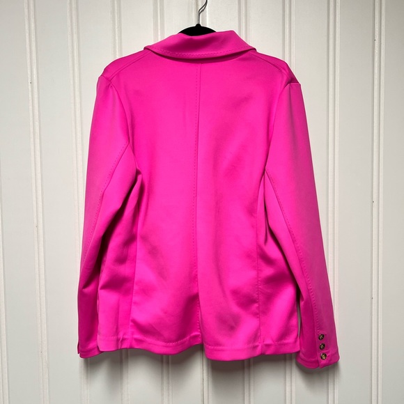 Vibrant Pink Lilly Pulitzer Braylee Size XL woman's Blazer - Picture 2 of 6